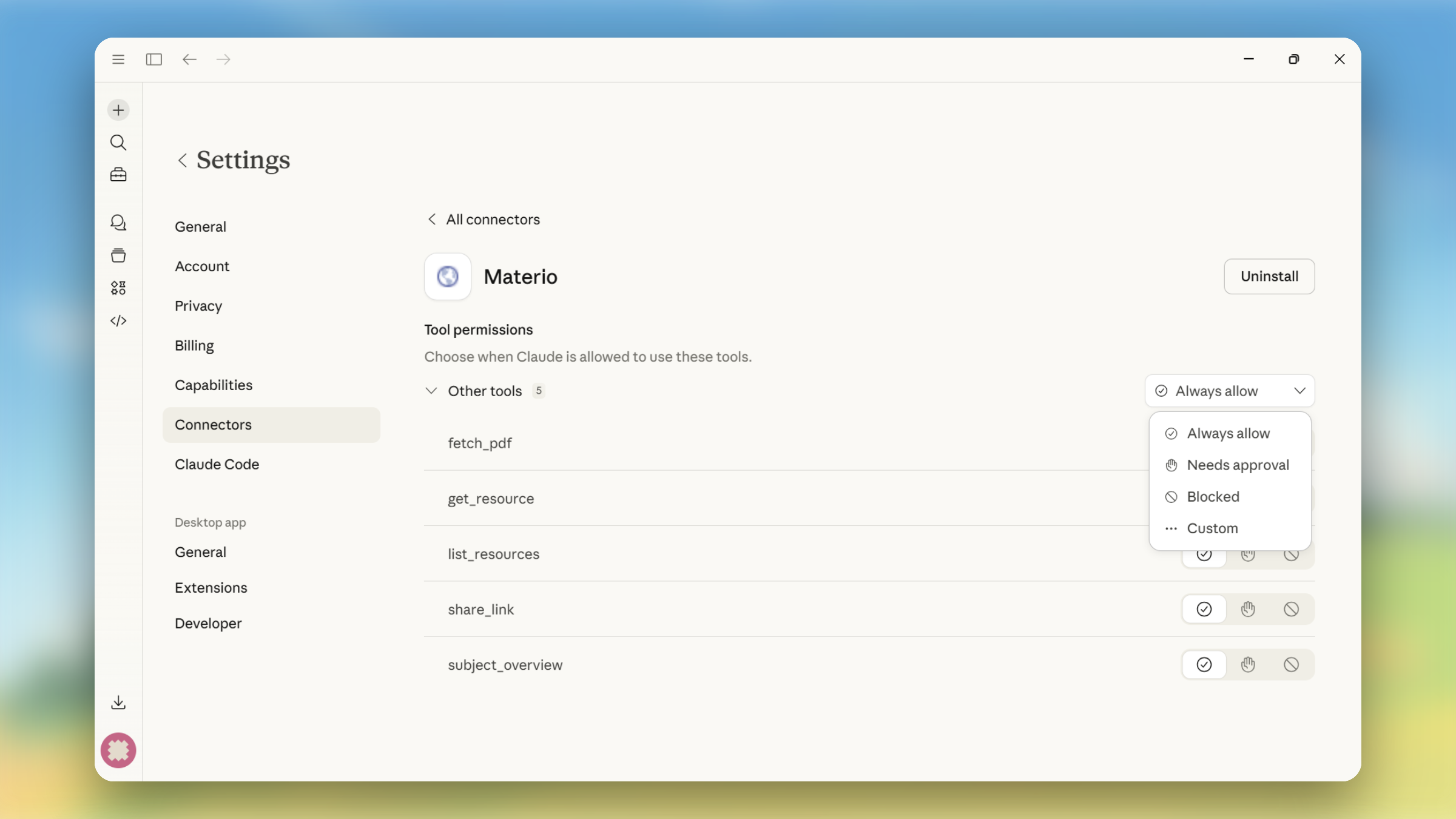allow permissions