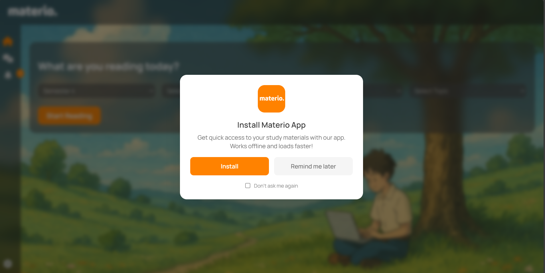 install webapp